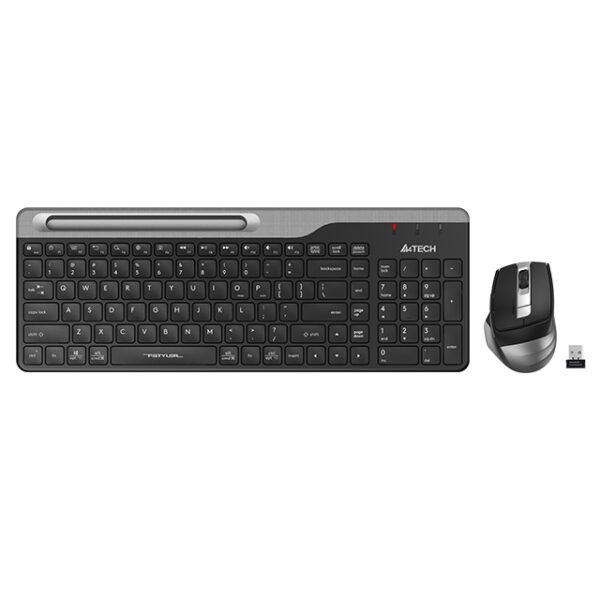 A4Tech Fstyler FB2535CS Bluetooth & 2.4G Wireless Dual Mode Keyboard & Mouse | Smoky Grey