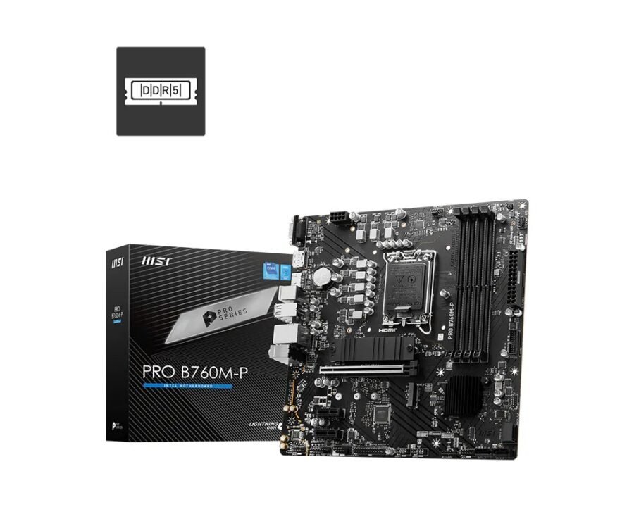 MSI PRO B760M-P Intel DDR5 LGA1700 Motherboard