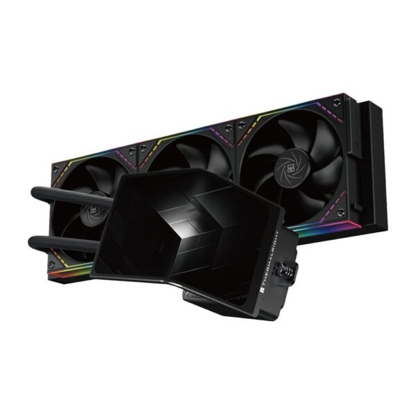 Thermalright Levita Vision 360 ARGB CPU AIO Cooler 6.67in 3D Curved OLED 2K 60Hz 2400x1080 Wireless Splicing Fans Black