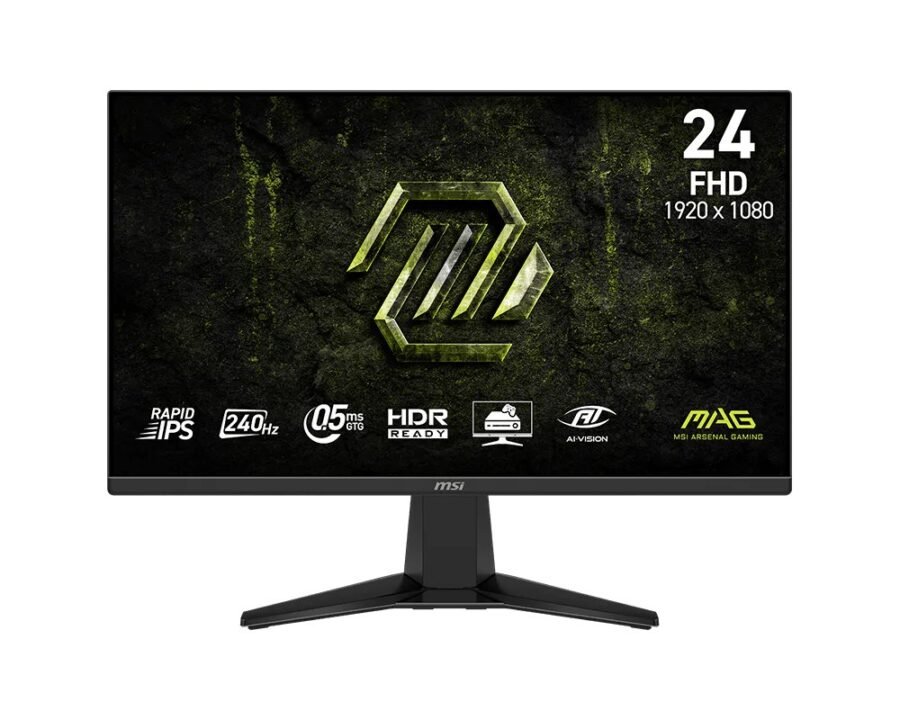 MSI MAG 245F X24 23.8 Inch FHD Rapid IPS 240Hz 0.5ms Gaming Monitor