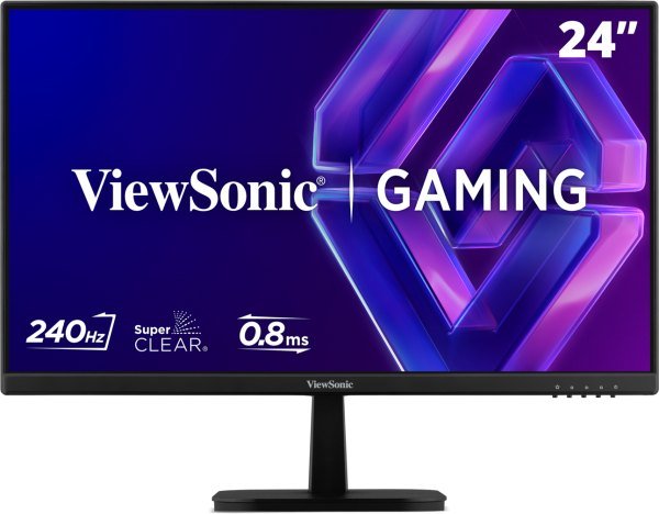 ViewSonic VX24G30 Gaming Monitor, 24" FHD 240Hz SuperClear IPS, 0.8ms MPRT, NVIDIA G-Sync Compatible
