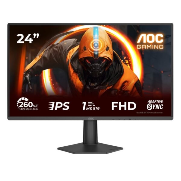 AOC 24G50Z2 23.8 Inch FHD Fast IPS Gaming Monitor, 260Hz Overclock, 0.3ms MPRT, Adaptive Sync