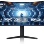 KOORUI 34E6UC Gaming Monitor 34" WQHD 165Hz 1ms Curved 1000R VA