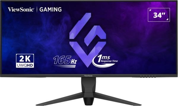 ViewSonic VX3480-2K-PRO Gaming Monitor, 34" UWQHD 3440x1440p, 165Hz, 1ms, HDR10