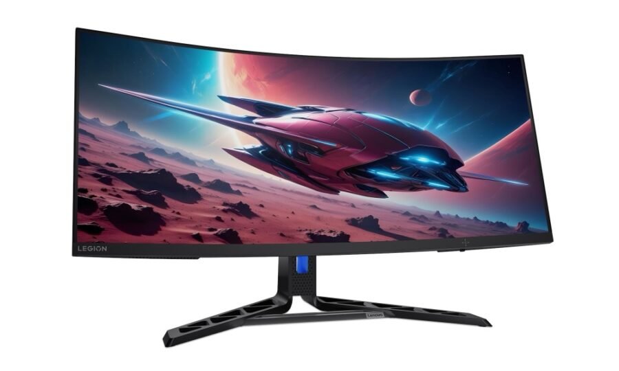 Lenovo Legion R34w-30 Gaming Monitor, 34-inch VA Curved, 3440 x 1440 WQHD, 180Hz, 0.5ms MPRT, AMD FreeSync Premium, HDR10, 1500R, 2x3W Speakers, Black