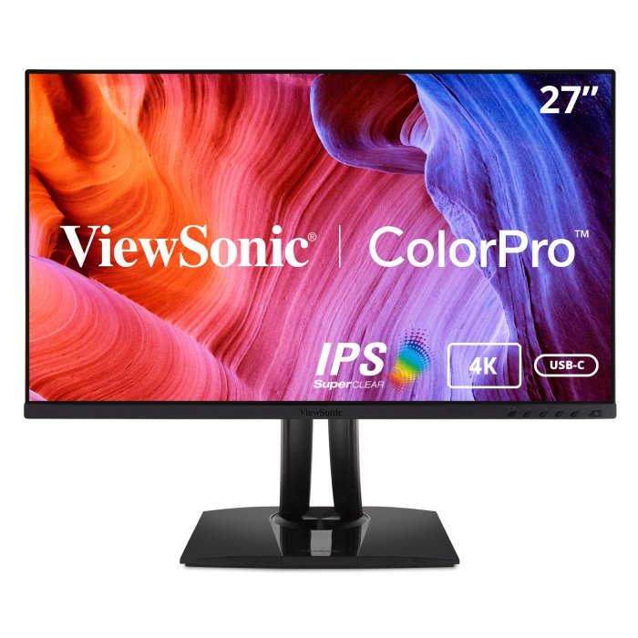 ViewSonic VP2756-4K 27" 4K UHD Pantone Validated 100% sRGB Factory Pre-Calibrated IPS Monitor with 60W USB-C