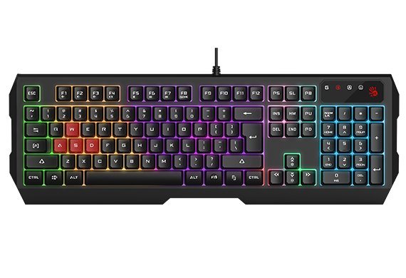 Bloody B135N Neon Illuminated Gaming Keyboard - Black