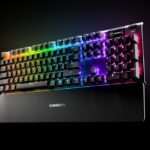 SteelSeries Apex 5 Hybrid Mechanical RGB Gaming Keyboard - 64532 - Hybrid Blue Switch - OLED Smart Display - US English