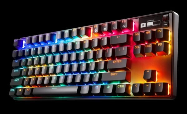 SteelSeries APEX PRO TKL Wireless (2023) - Wireless Tenkeyless ESports Gaming Keyboard - Omnipoint 2.0 Adjustable Switches - Black | 64865 - US English