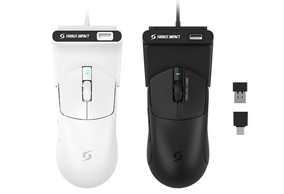Bloody SG5 S-Tour Grip No.5 8K RF Gaming Mouse, 2.4GHz and USB, 30000 CPI Black
