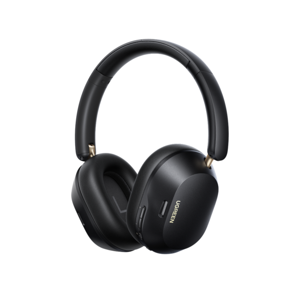 UGREEN HiTune Max5c Wireless Over Ear Headphones, Hybrid ANC Up to 43dB, 75H Playtime, Hi-Res LDAC, Spatial Audio, Bluetooth 5.4, USB-C Wired Audio, Black, 35757