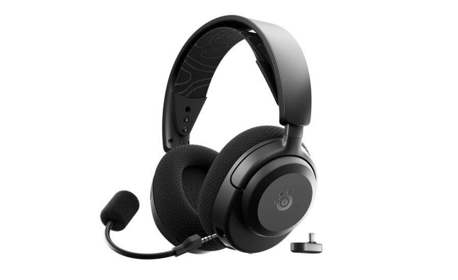 SteelSeries Arctis Nova 3P Wireless Multi-Platform Gaming Headset, Mobile App Control, 40Hr Battery, Neodymium Magnetic Drivers, 2.4GHz and Bluetooth, Black 61686