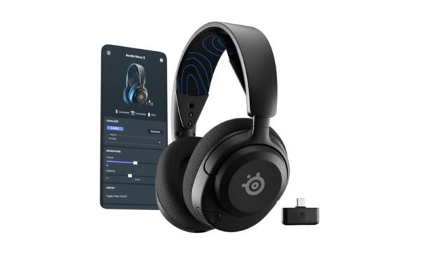 SteelSeries Arctis Nova 5P Wireless Gaming Headset for PS5, PS4 - Black - 61673