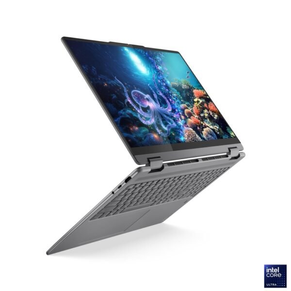 Lenovo Yoga 7i 2-in-1 Laptop, Intel Core Ultra 7 256V Up to 4.8GHz, 16GB LPDDR5X-8533 RAM, 512GB PCIe 4.0 NVMe SSD, Intel Arc Graphics 140V, 16" WUXGA Touch, Windows 11 Home, Luna Grey, 83JT0047US
