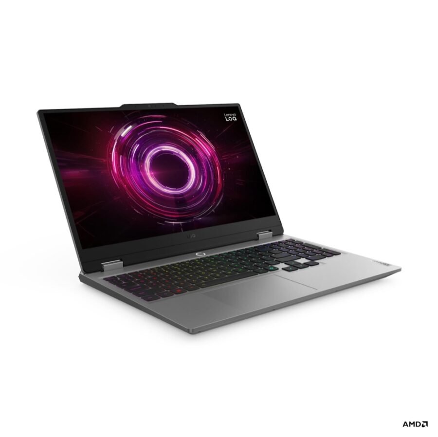 Lenovo LOQ 15AHP10 Gaming Laptop, AMD Ryzen 7 250, NVIDIA GeForce RTX 5050 8GB, 16GB DDR5-5600 RAM, 1TB PCIe 4.0 NVMe SSD, 15.6" FHD IPS 144Hz 100% sRGB G-SYNC, Windows 11 Home, Luna Grey, 83JG000FUS