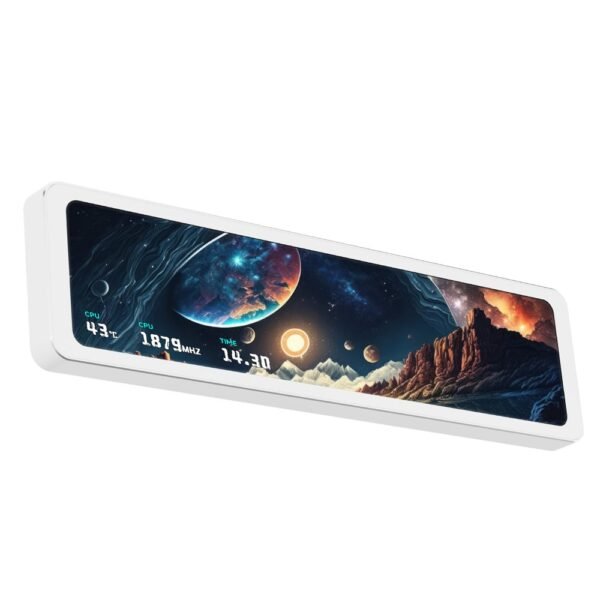 Thermalright TROFEO Vision 11.3 LCD, 11.3 Inch IPS Display, 1920x400 Resolution, USB Type-C Real-Time Monitoring, White