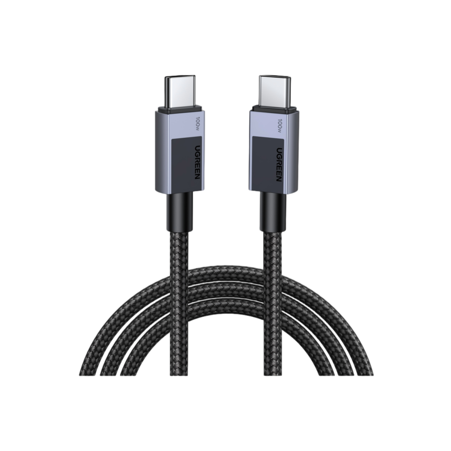 UGREEN 5 Series USB-C to USB-C PD 240W Cable, 2 Meter, 480Mbps USB 2.0 Data Sync, Intelligent E-Marker Chip, Nylon Braided, Model 45068