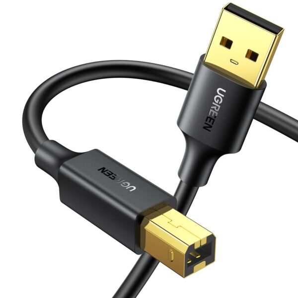 UGREEN USB 2.0 Printer Cable, USB A-Male to B-Male, Up to 480Mb/s High Speed Transfer, 2M, 20847 US135