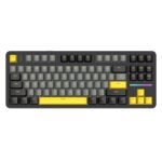 ATTACK SHARK X87 Wireless Tri-Mode Mechanical Gaming Keyboard, Hot-Swappable, Gasket Mount, RGB Backlit, Pre-Lubed Linear Switches, Side-Printed PBT Keycaps, TKL 87-Key, Star Black
