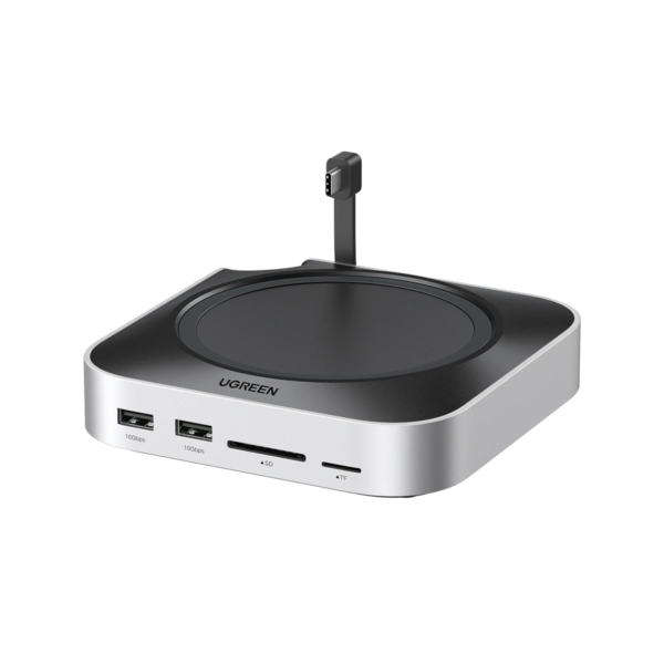Ugreen Mac Mini M4 Dock, 11-in-1 USB-C Hub With 8TB M.2 NVMe Enclosure 10Gbps, 5x USB-A, 2x USB-C, SD and TF Card Slot, Model 65487