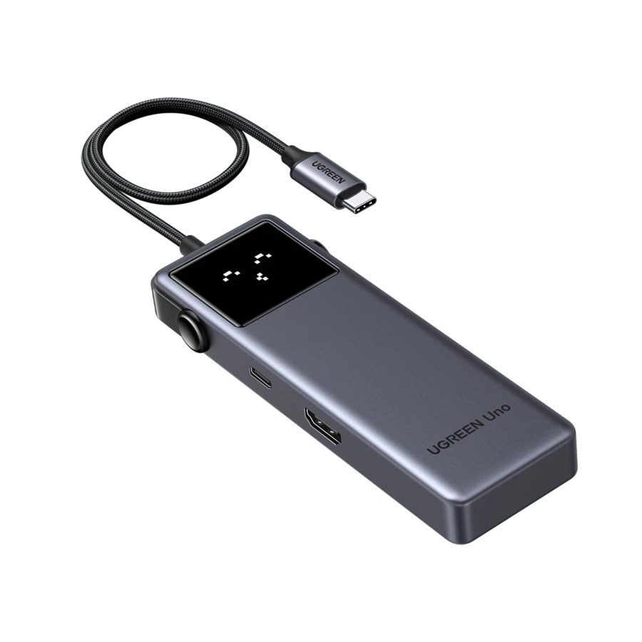 Ugreen UNO 6 In 1 USB-C HUB, 10Gbps USB-C and USB-A, 4K@60Hz HDMI, 100W Power Delivery, 35998