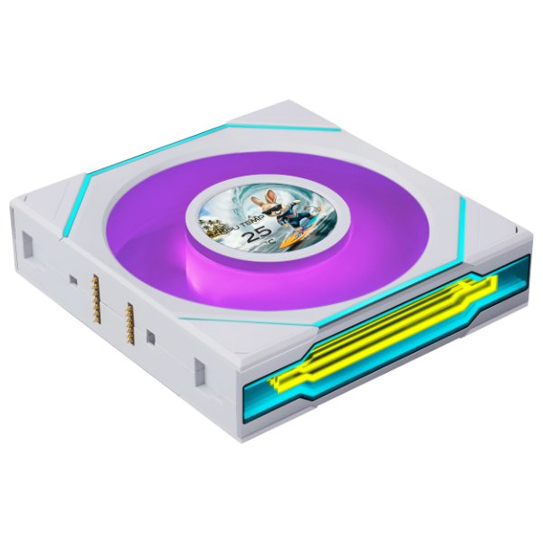 Lian Li UNI Fan SL-INF Flex 120mm Normal Blade ARGB Fan 3 Pack, Three-Zone ARGB Lighting, Dual-Sided Frame Design, FDB Bearing Optimized, Controller Included, White, G9F.12SLIN1F3W.00