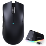 ATTACK SHARK X11 Wireless Gaming Mouse, PixArt PAW3311 Sensor, Tri-Mode BT/2.4G/Wired, 63g Ultra-Light, 65Hrs Battery, With Charging Dock, Black
