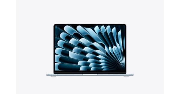 Apple MacBook Air 13 Inch Laptop, Apple M5 10-Core Chip, 16GB Unified RAM, 1TB SSD, 13.6 Inch 2560 x 1664 Liquid Retina Display, 10-Core GPU, macOS, Sky Blue, MDHJ4