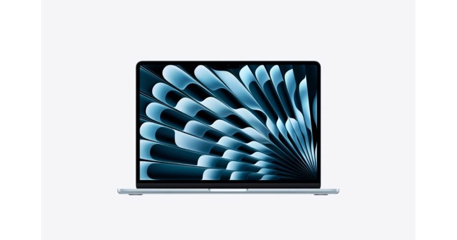 Apple MacBook Air 13 Inch Laptop, Apple M5 10-Core Chip, 16GB Unified RAM, 1TB SSD, 13.6 Inch 2560 x 1664 Liquid Retina Display, 10-Core GPU, macOS, Sky Blue, MDHJ4