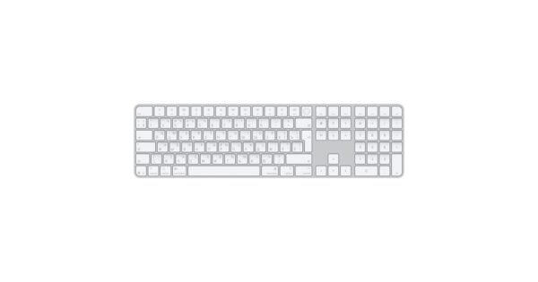 Apple Magic Keyboard with Touch ID and Numeric Keypad (USB-C, White Keys) MXK73LL/A
