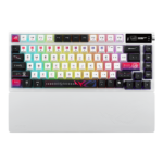Asus Rog Azoth X Wireless Mechanical Gaming Keyboard, Tri-Mode Connectivity, Hot Swappable ROG NX V2 Snow Linear Switches, PBT Keycaps, White