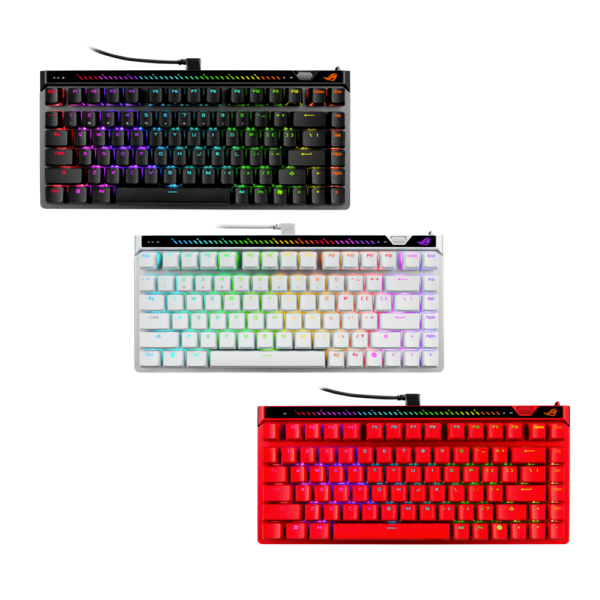 Asus Rog Falchion Ace 75 HE Gaming Keyboard, 75% TKL, Wired USB, Hot-Swappable ROG HFX V2 and V2X Magnetic Switches, Rapid Trigger Toggle, 8000Hz Polling, ROG Double Shot PBT Keycaps, Black