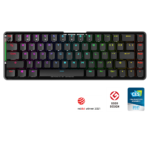 ASUS ROG Falchion NX Gaming Keyboard, 65% Wireless Mechanical, 68 Keys, Dual-Mode Wired USB and 2.4GHz RF 1ms, Per-Key RGB Aura Sync, Interactive Touch Panel, Up to 450-Hour Battery