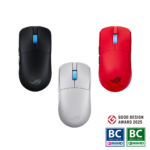 Asus ROG Harpe II Ace Gaming Mouse, 42000 DPI ROG AimPoint Pro Sensor, 8000Hz Wireless Polling, 48g Ultralight, Tri-Mode Connectivity - Black