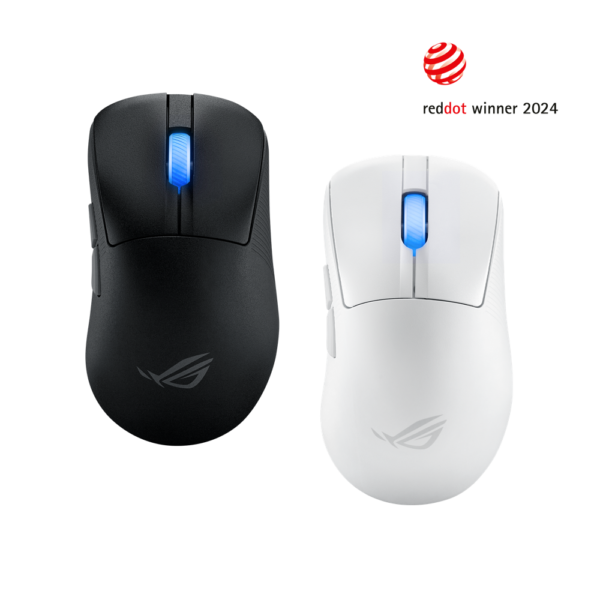 Asus Rog Keris II Ace Wireless Gaming Mouse, 42,000 DPI Optical Sensor, Up To 8000 Hz Polling Rate, Tri-Mode Connectivity, Black