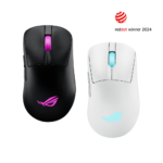 Asus ROG Keris II Origin Gaming Mouse, 42000 DPI ROG AimPoint Pro Sensor, ROG SpeedNova Wireless, 8000Hz Polling Rate Support, 65g, Black