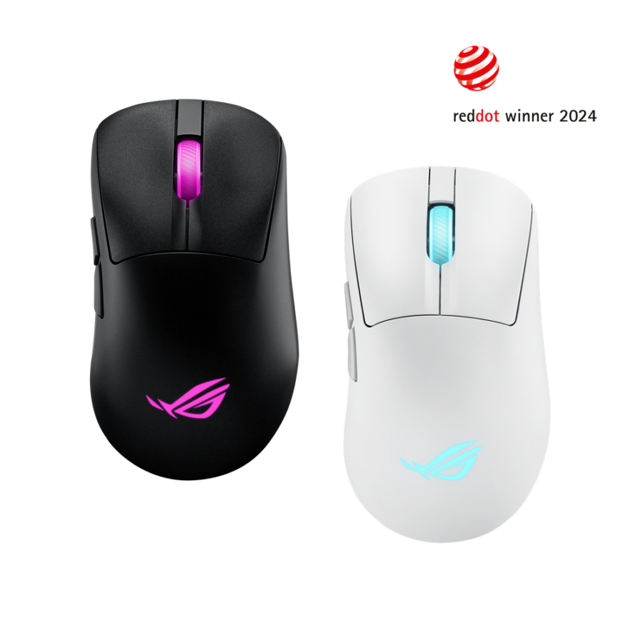 Asus ROG Keris II Origin Gaming Mouse, 42000 DPI ROG AimPoint Pro Sensor, ROG SpeedNova Wireless, 8000Hz Polling Rate Support, 65g, Black