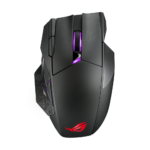 Asus ROG Spatha X Gaming Mouse, Wireless Dual-Mode Wired or 2.4GHz, 19000 DPI Optical Sensor, 1000Hz Polling Rate, 12 Programmable Buttons, Magnetic Charging Stand, Aura Sync RGB Lighting