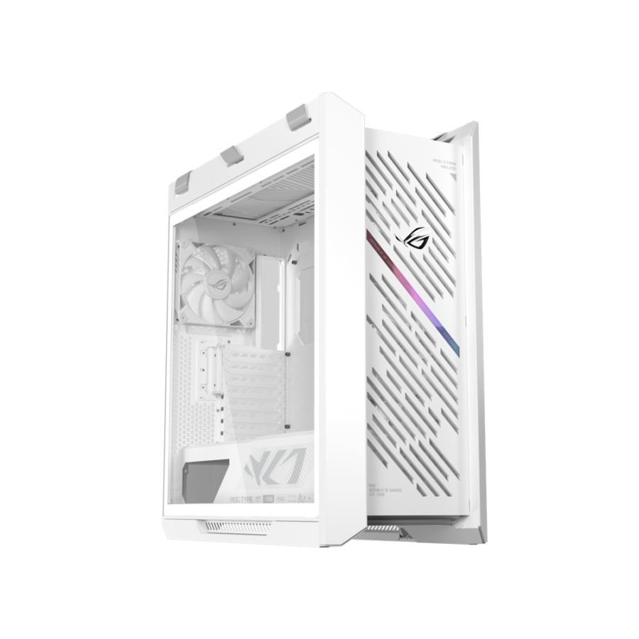 ASUS ROG Strix Helios II White Edition Gaming PC Case, EATX Mid Tower, Dual Tempered Glass, Supports GPUs Up To 450mm, White