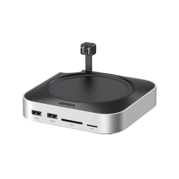 UGREEN Mac Mini M4 Dock With 4K 144Hz Display Port and SSD Enclosure, 8TB, 10Gbps, 4K 240Hz DP, USB-A and USB-C, SD and TF, Audio, 65488