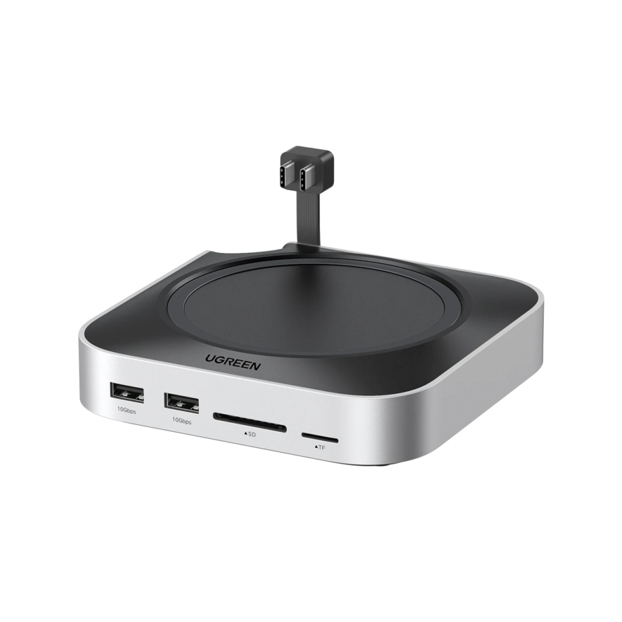 UGREEN Mac Mini M4 Dock With 4K 144Hz Display Port and SSD Enclosure, 8TB, 10Gbps, 4K 240Hz DP, USB-A and USB-C, SD and TF, Audio, 65488