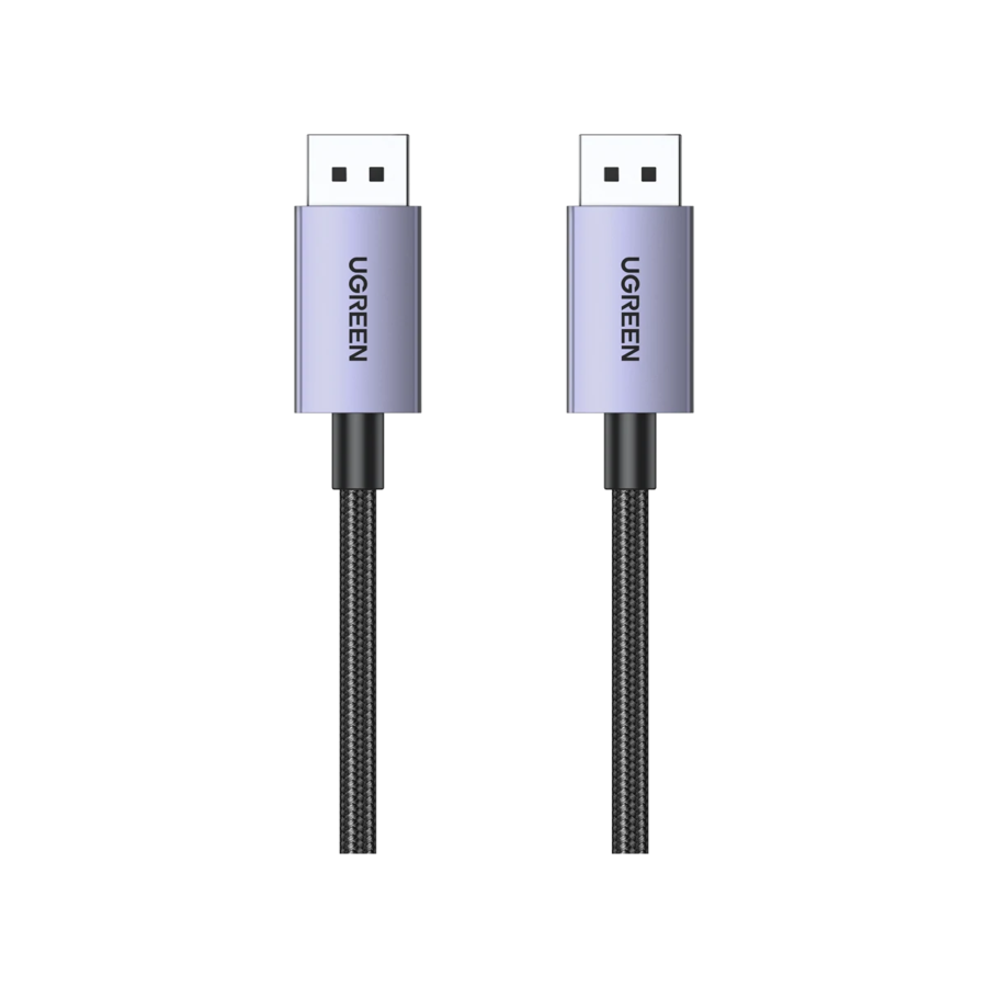 UGREEN 15384 16K DisplayPort Cable 2.1 2 Meter, VESA Certified, 80Gbps, HDR, FreeSync, G-Sync, UHBR10, Braided, 16K@60Hz, 8K@240Hz, 4K@240Hz